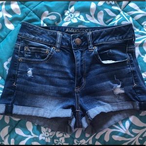 AE High Waisted Denim Shorts